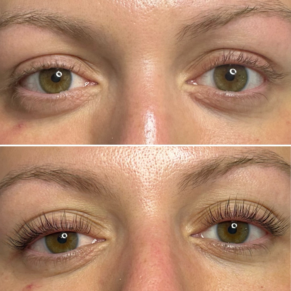 Lash Lift & Tint before and after at Nika Alviri Skin Studio, Nashville